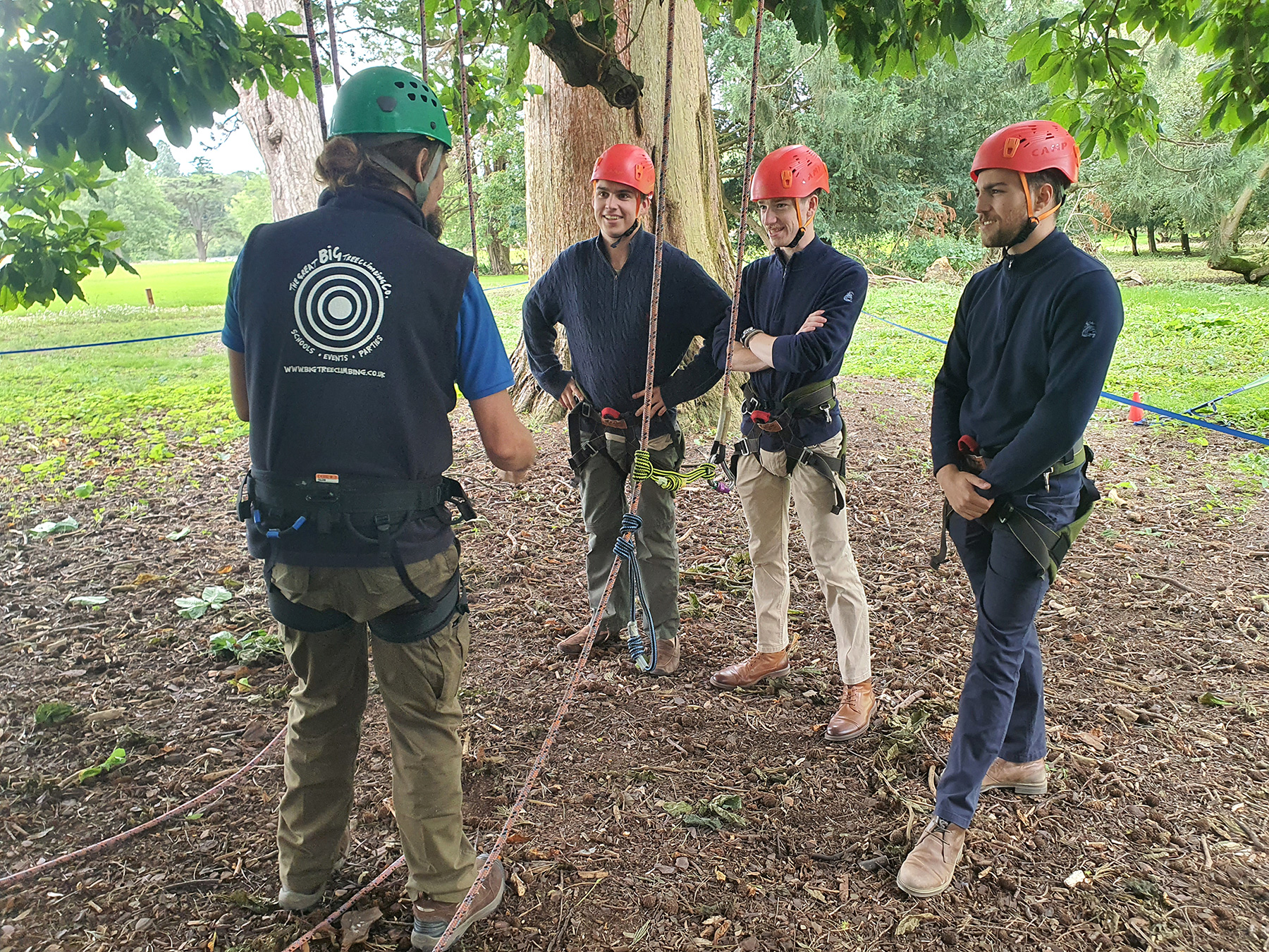 Instructor training at The Great Big Tree Climbing Co.